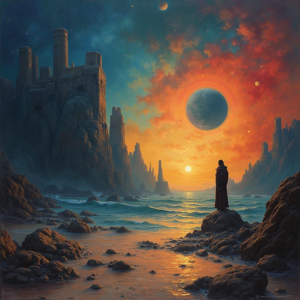 Demon's Surreal Quest: Love in a Biomechanical Dreamscape