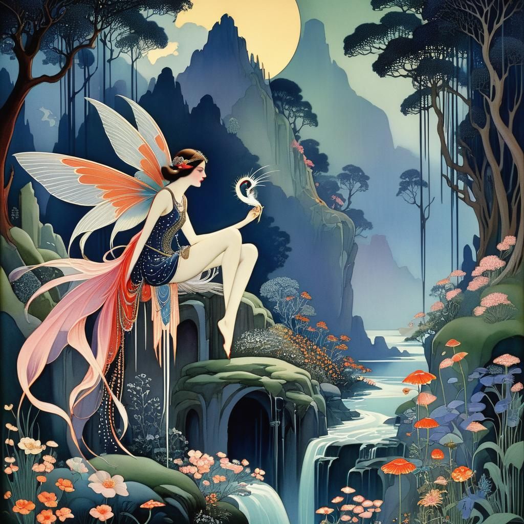 Ethereal Illustration in Sterrett Style