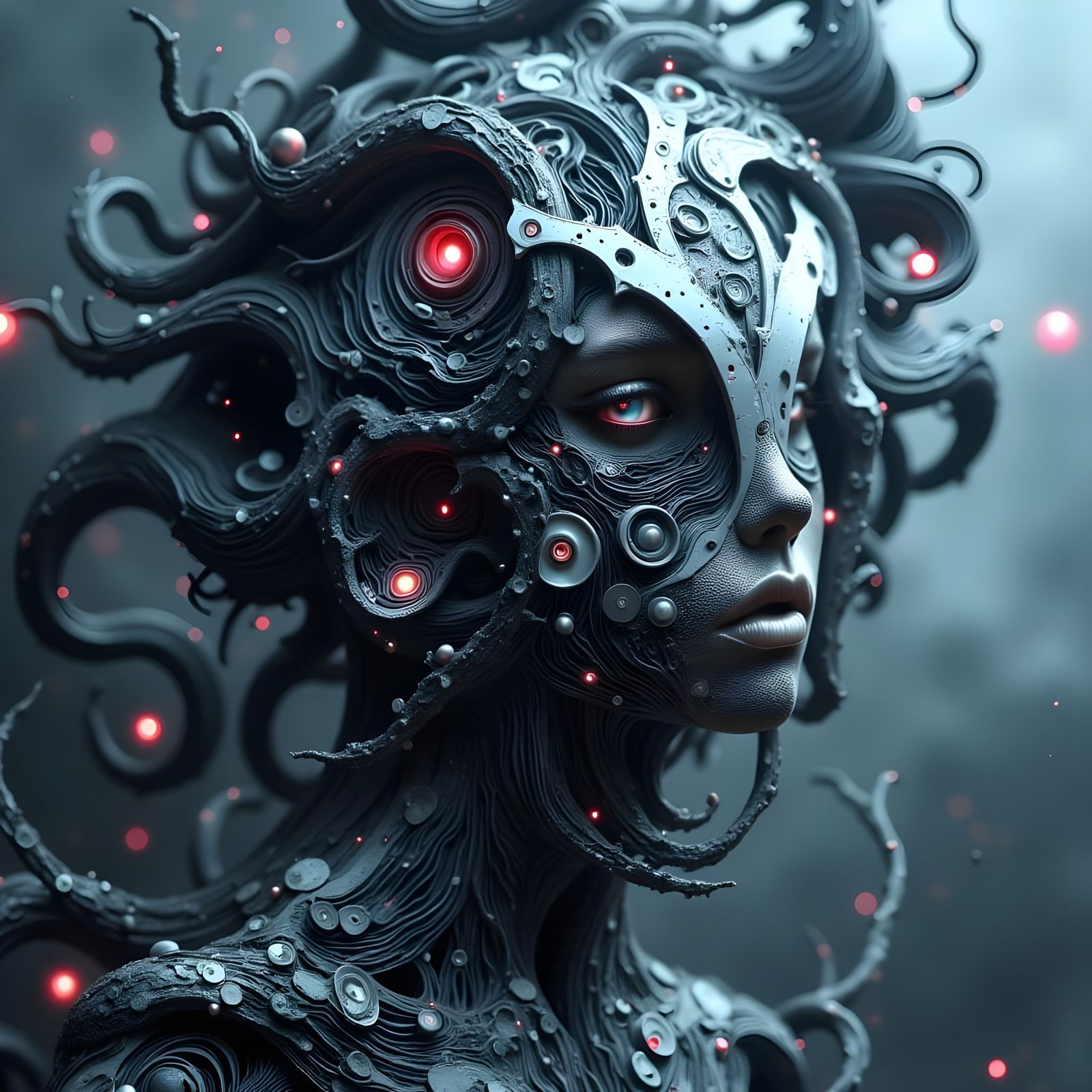 Decaying Circuit Boards Form Venom's Face in Hyperrealistic ...