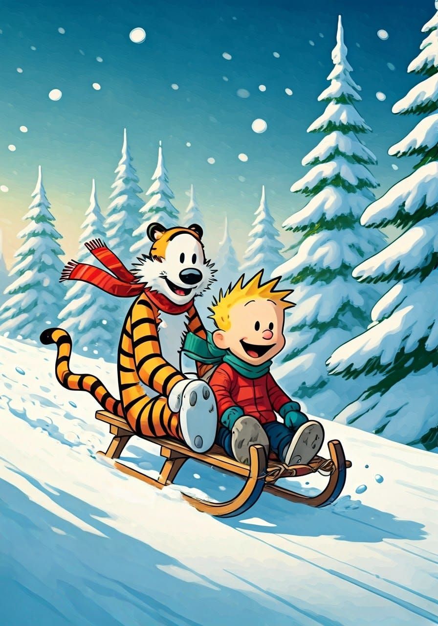 Winter Adventure with Calvin and Hobbes