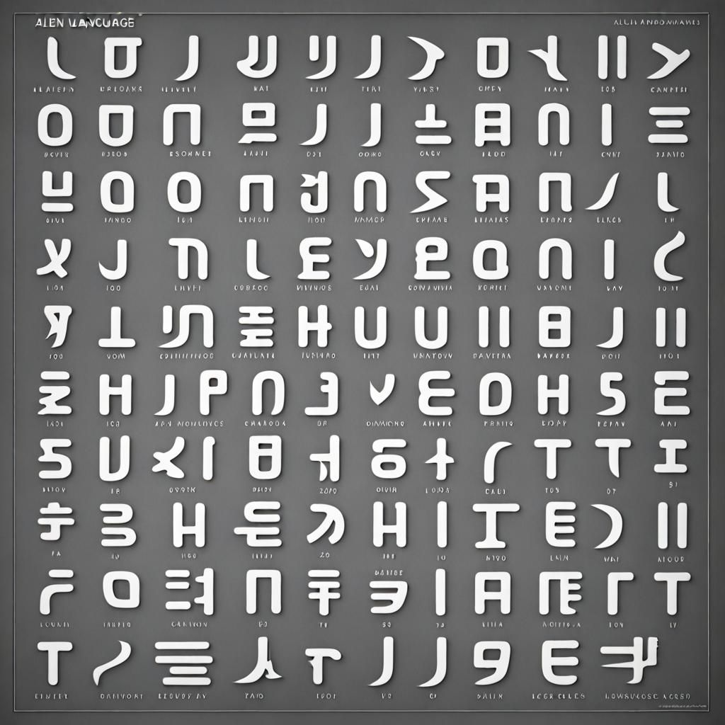 Abstract Depiction of an Alien Language