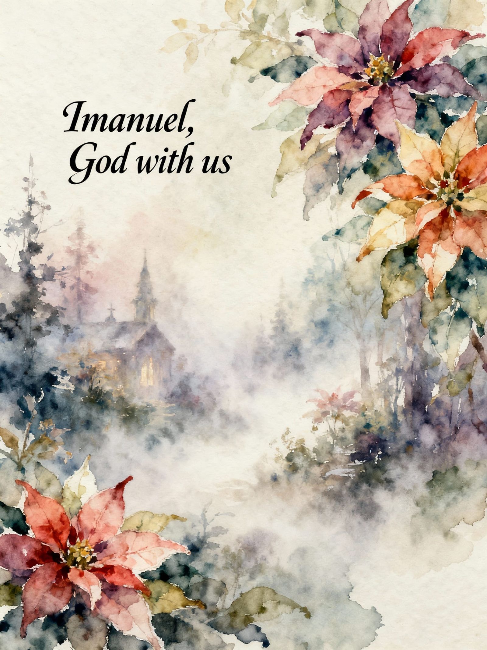 Immanuel, God with Us: Watercolour & Ink