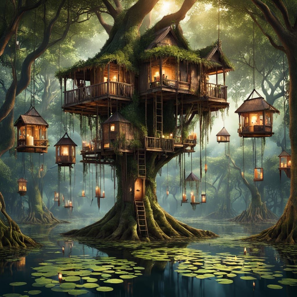 Whimsical Mangrove Village