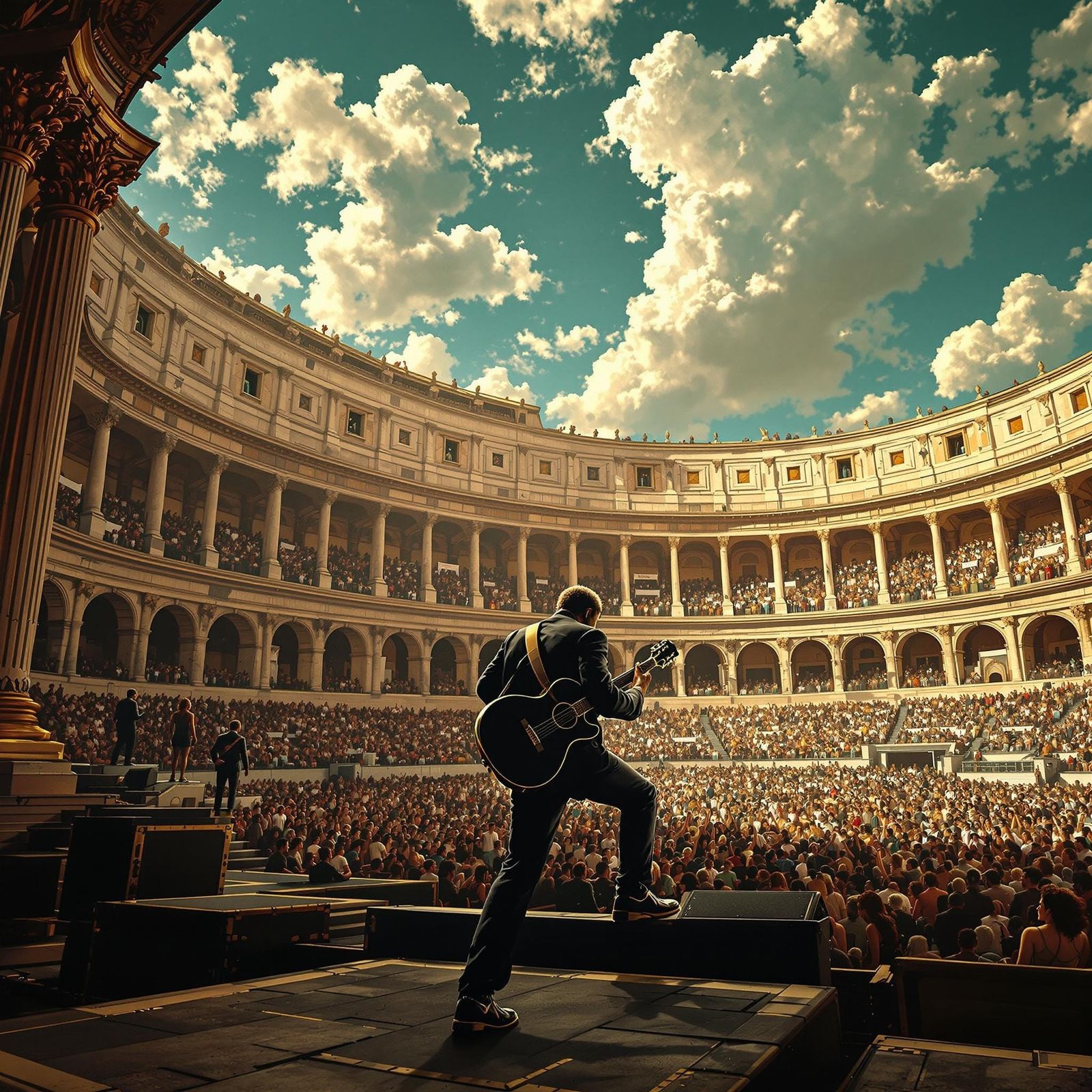 Legendary Blues Musician Performs in Ancient Rome's Circus M...