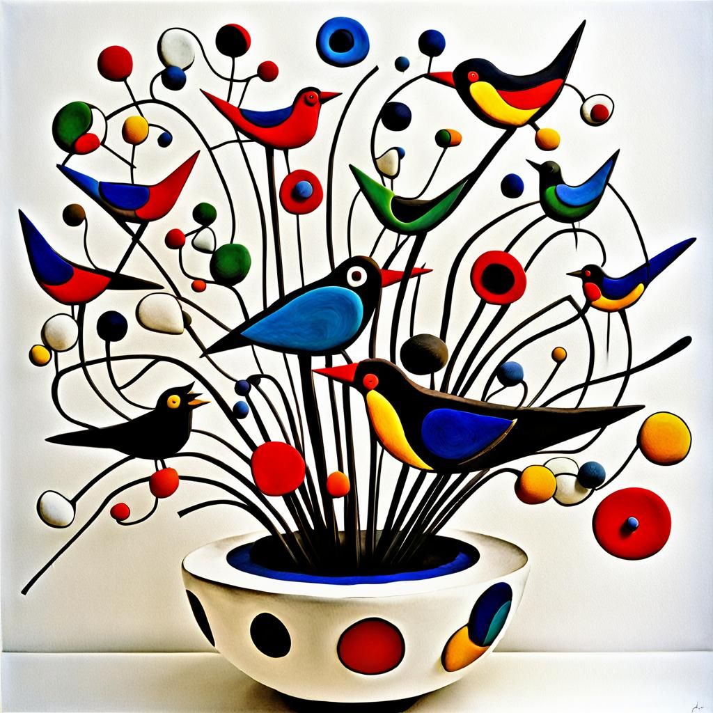 ZEN NATURMORT of  BIRDS