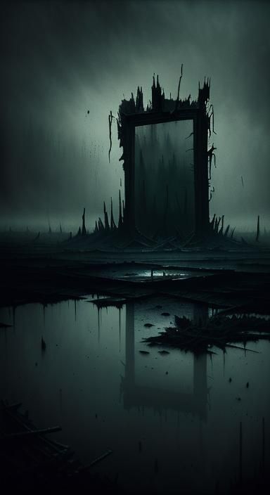 Post-Apocalyptic Figure in Dark Expressionist Style