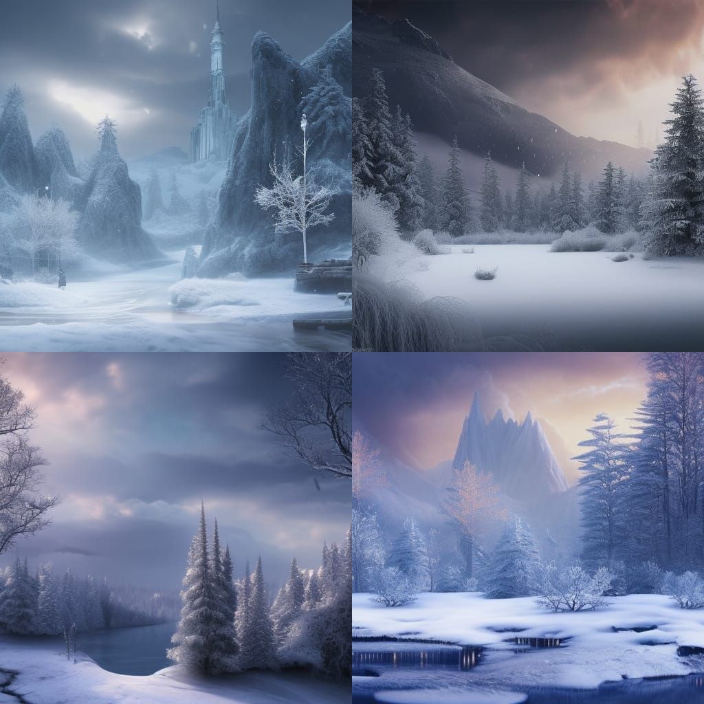 Epic Winter Landscape: Digital Matte Painting
