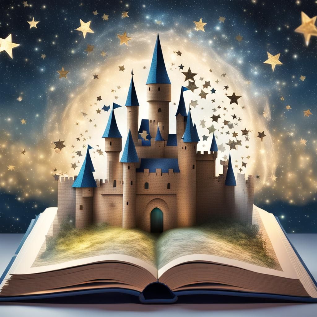 Fairytale Castle Pop-Up Book in Starry Sky