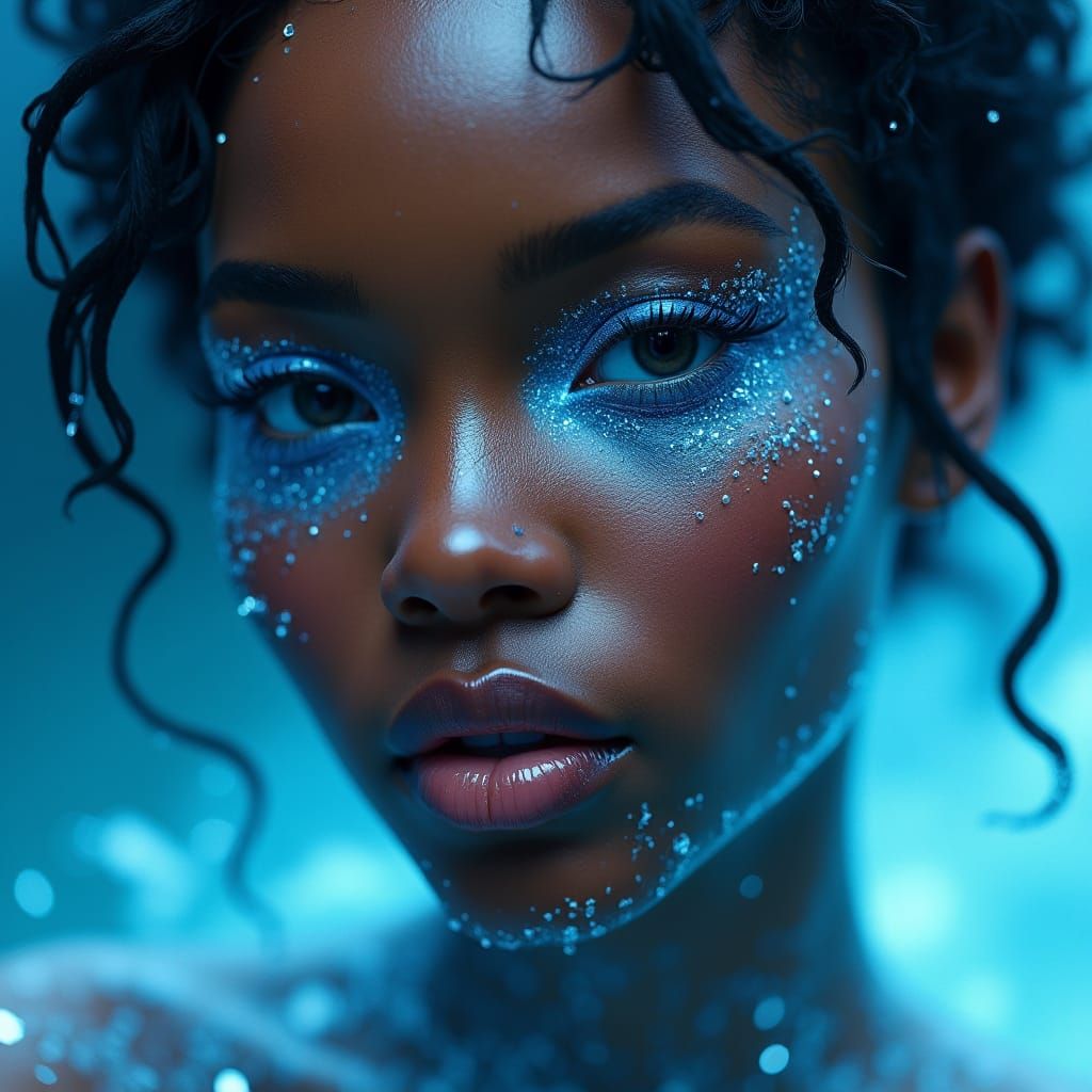Water Goddess: Ethereal Digital Painting