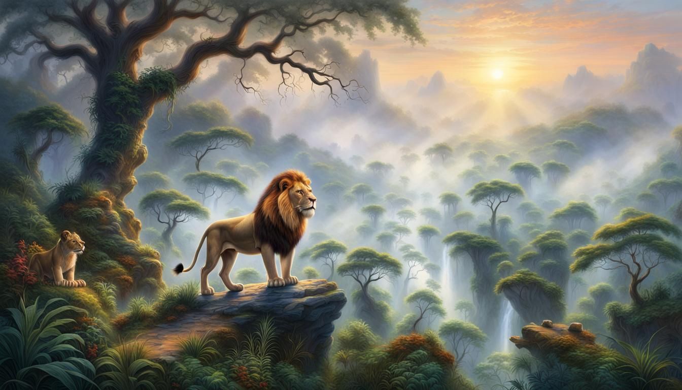 Lion, King of the Jungle: Ethereal Wildlife Photography