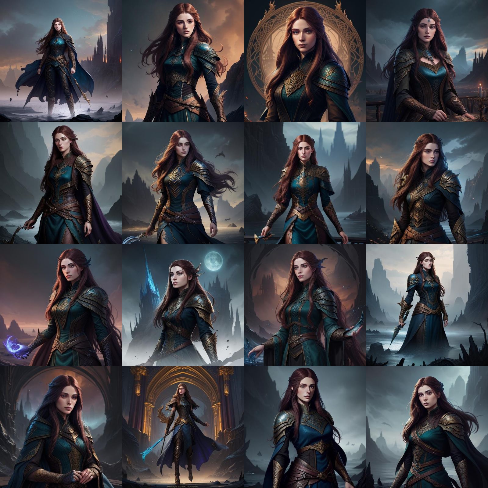 Lady Feyre Archeron Detailed Matte Painting