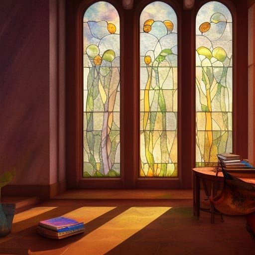 Stained Glass Window Seat in Unreal Engine 5