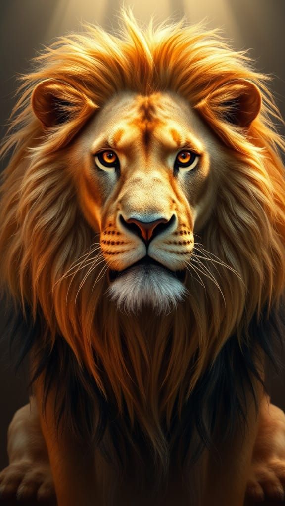 Majestic Lion in Classical Renaissance Style