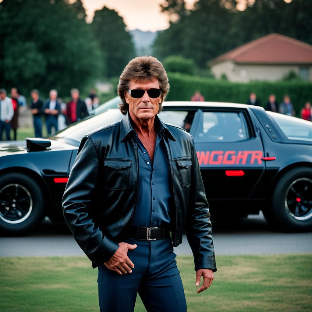 Knight Rider car tv show KITT. david hasselhoff