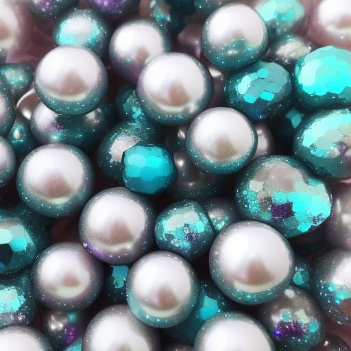 Pyrite Spheres, Amethysts, and Turquoise with Snowflakes