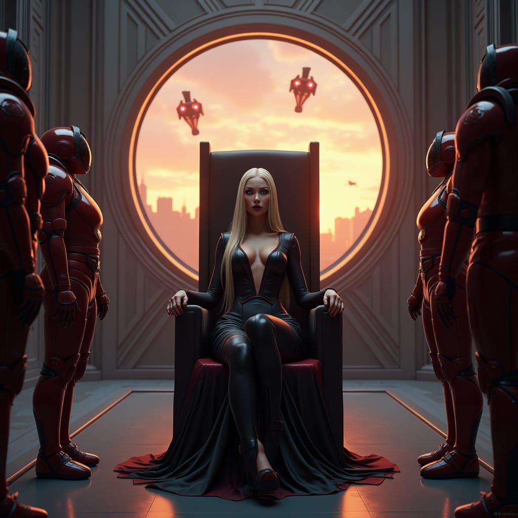 Dark Empress Rules Over Futuristic Empire