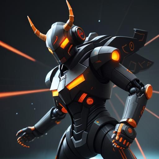 Robotic Wasp and Kraken in Space Battle