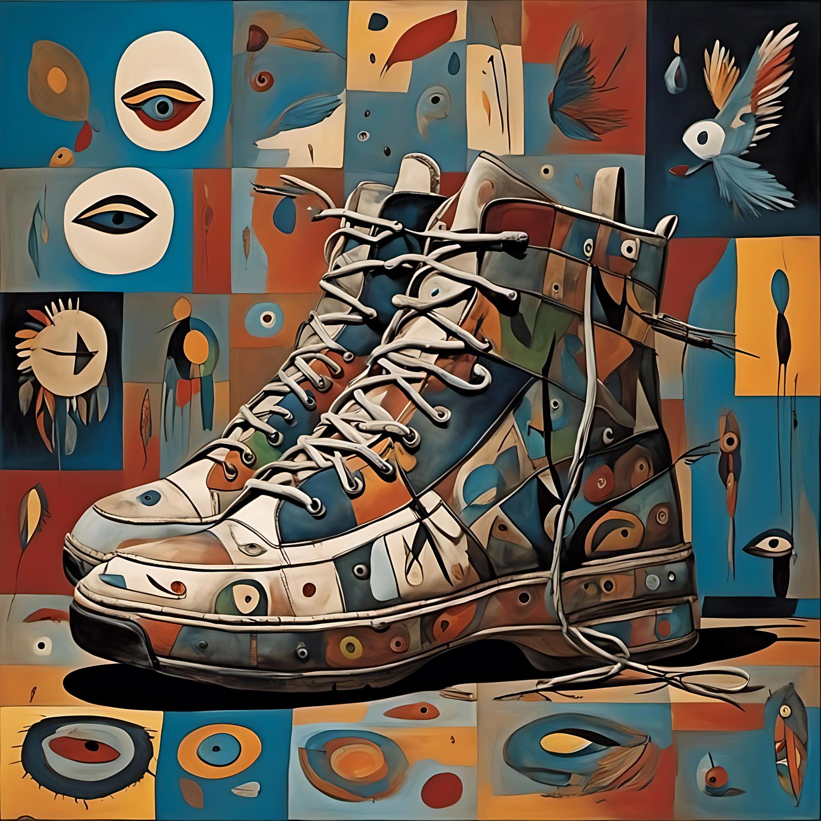 Sneaker Pop Art: Warhol-Inspired Multiple Iterations