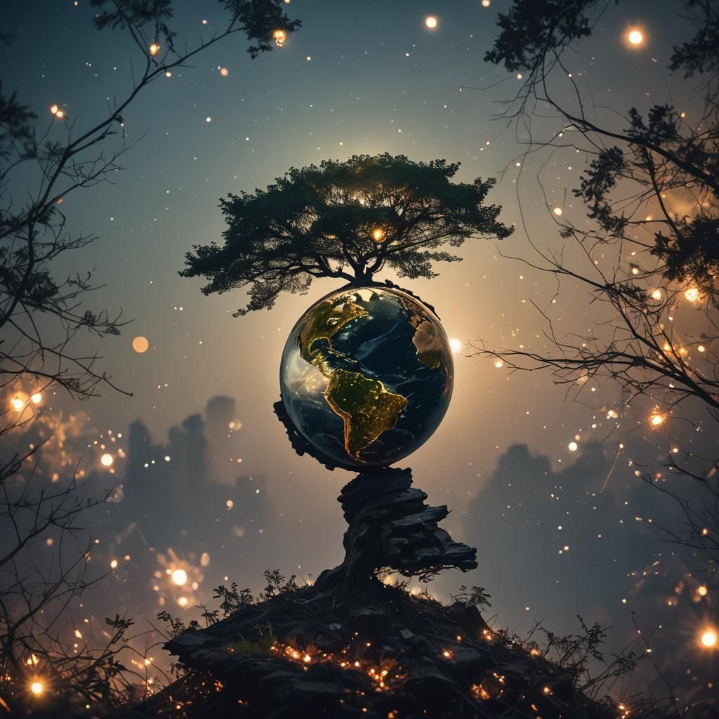 Earth Transformation: Double Exposure Photography
