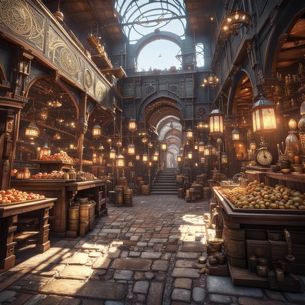Steampunk Byzantine Bazaar in High Definition
