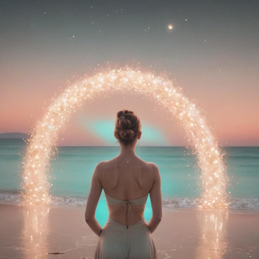 Sparkling Woman Portrait in Australian Tonalism Style