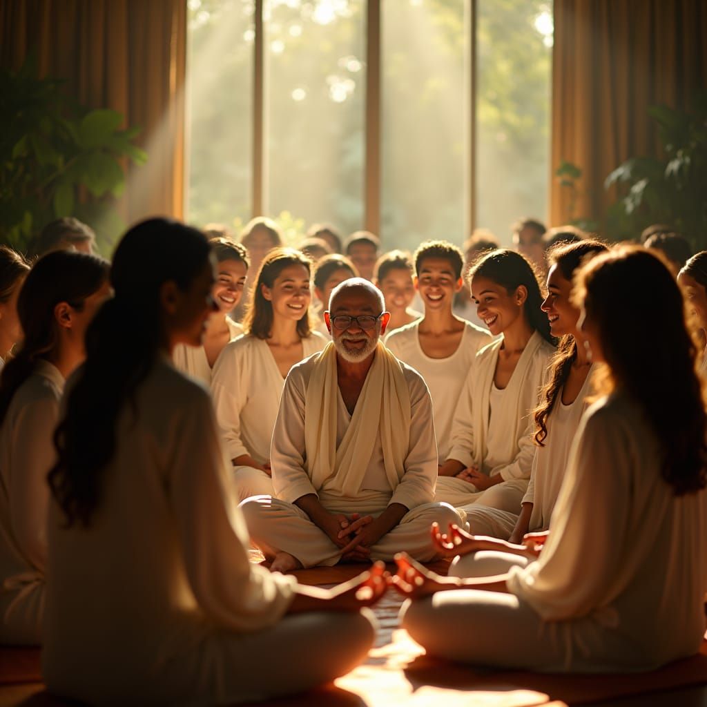 Yoga Students Celebrate Guruji's Birthday: Cinematic Film St...