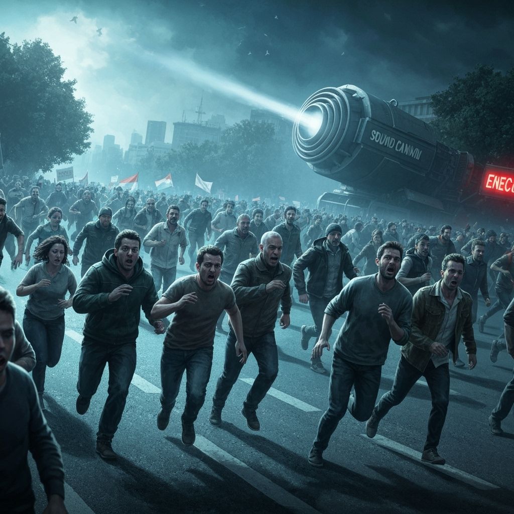 Sound Cannon Unleashed at Belgrade Protest