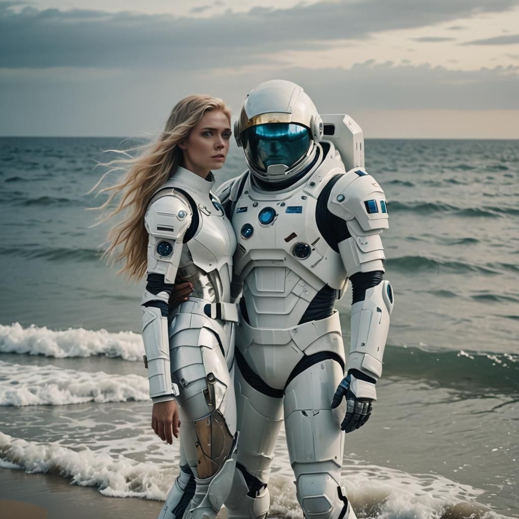 Astronauts in Love on Ocean Planet, Cinematic Film Still
