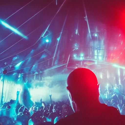 Nightclub Encounter: Cinematic Portrait in Disco Light