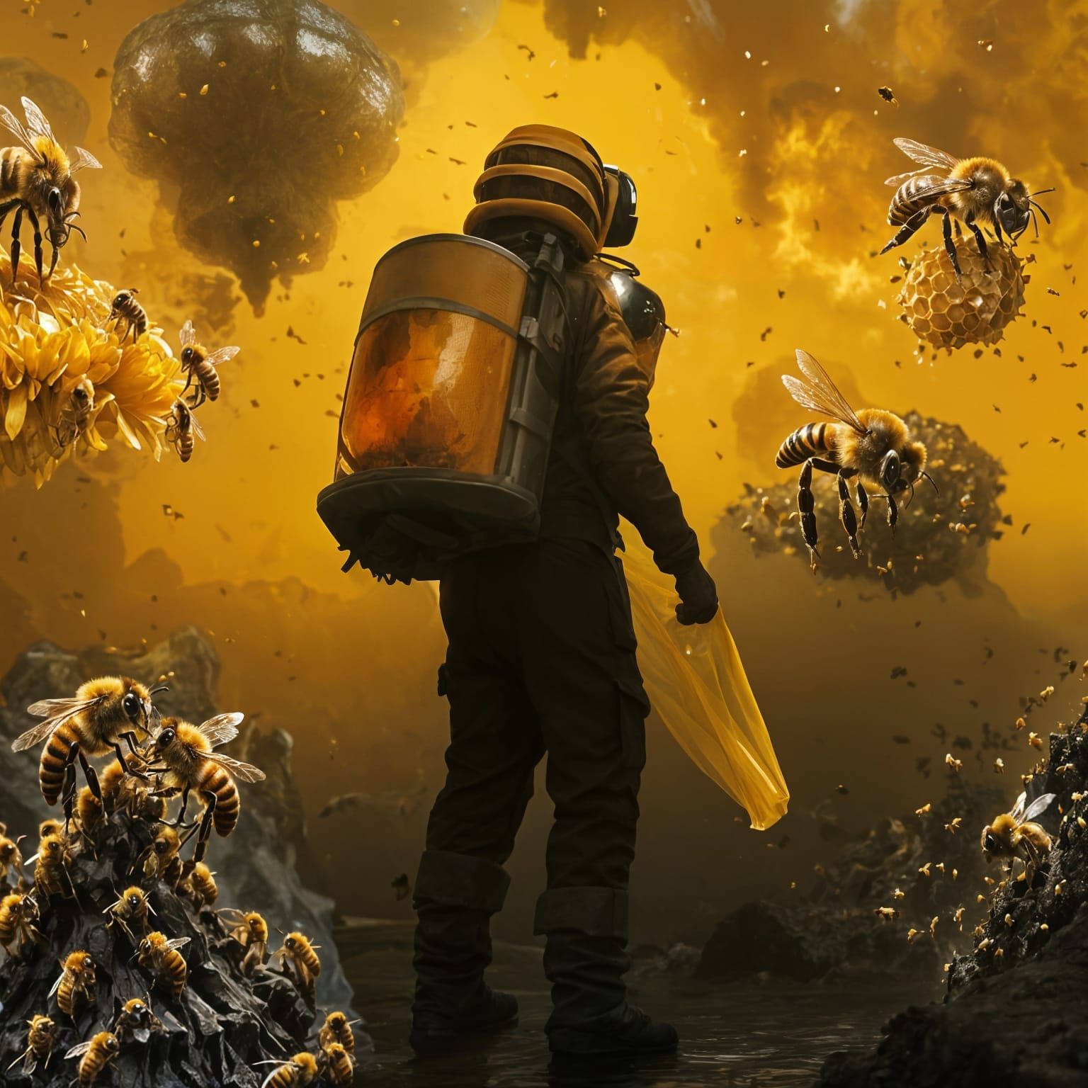 Cyberpunk Hive of Toxic Honey