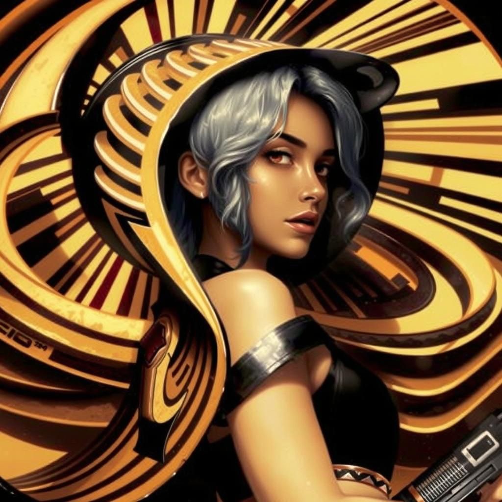 Abstract Spiral Generated by AI