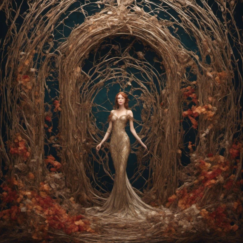 Detailed Matte Painting Portrait in Deep Color