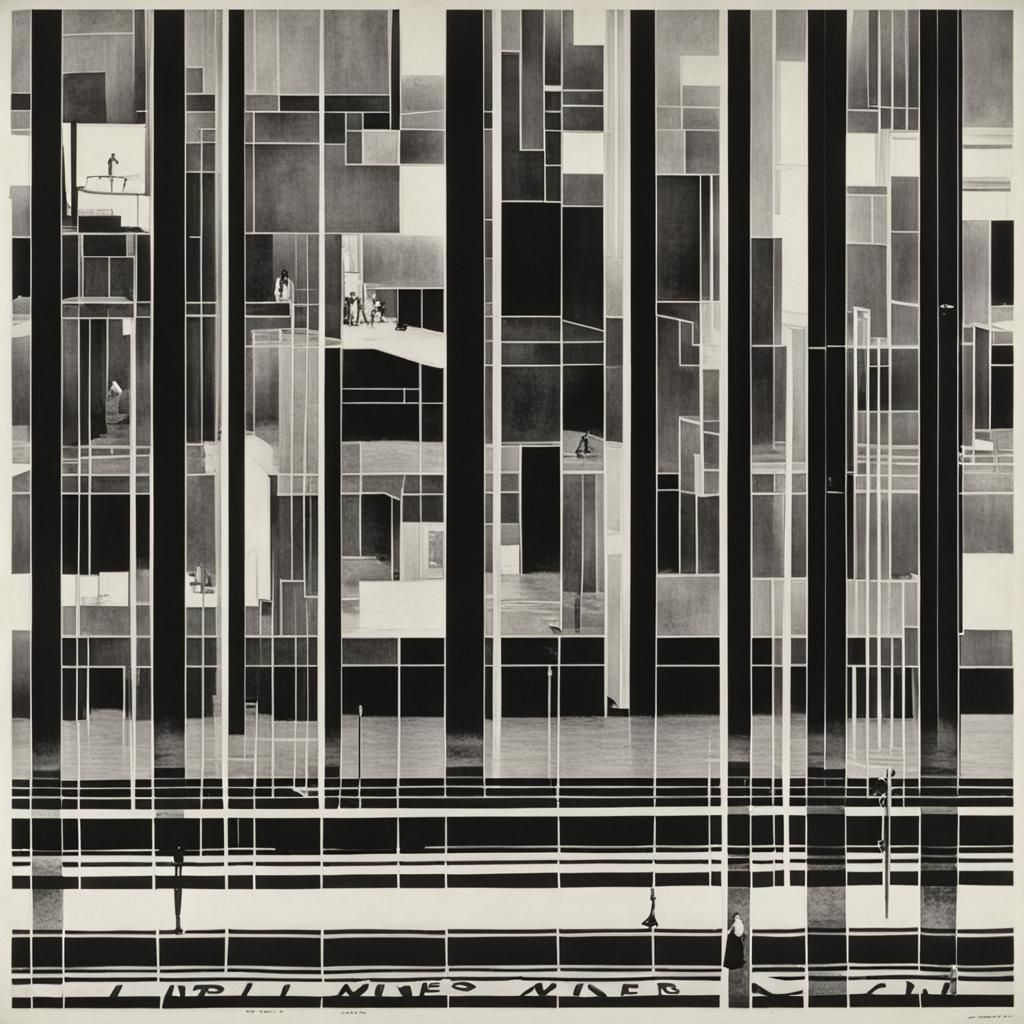 Evocative Scene from Silent Movies Era