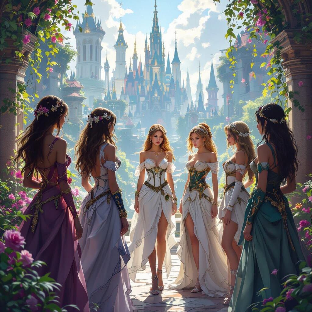 Fantasy Art: Beautiful Women in Detailed Matte Painting