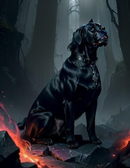 Detailed Cane Corso Digital Painting in 8k