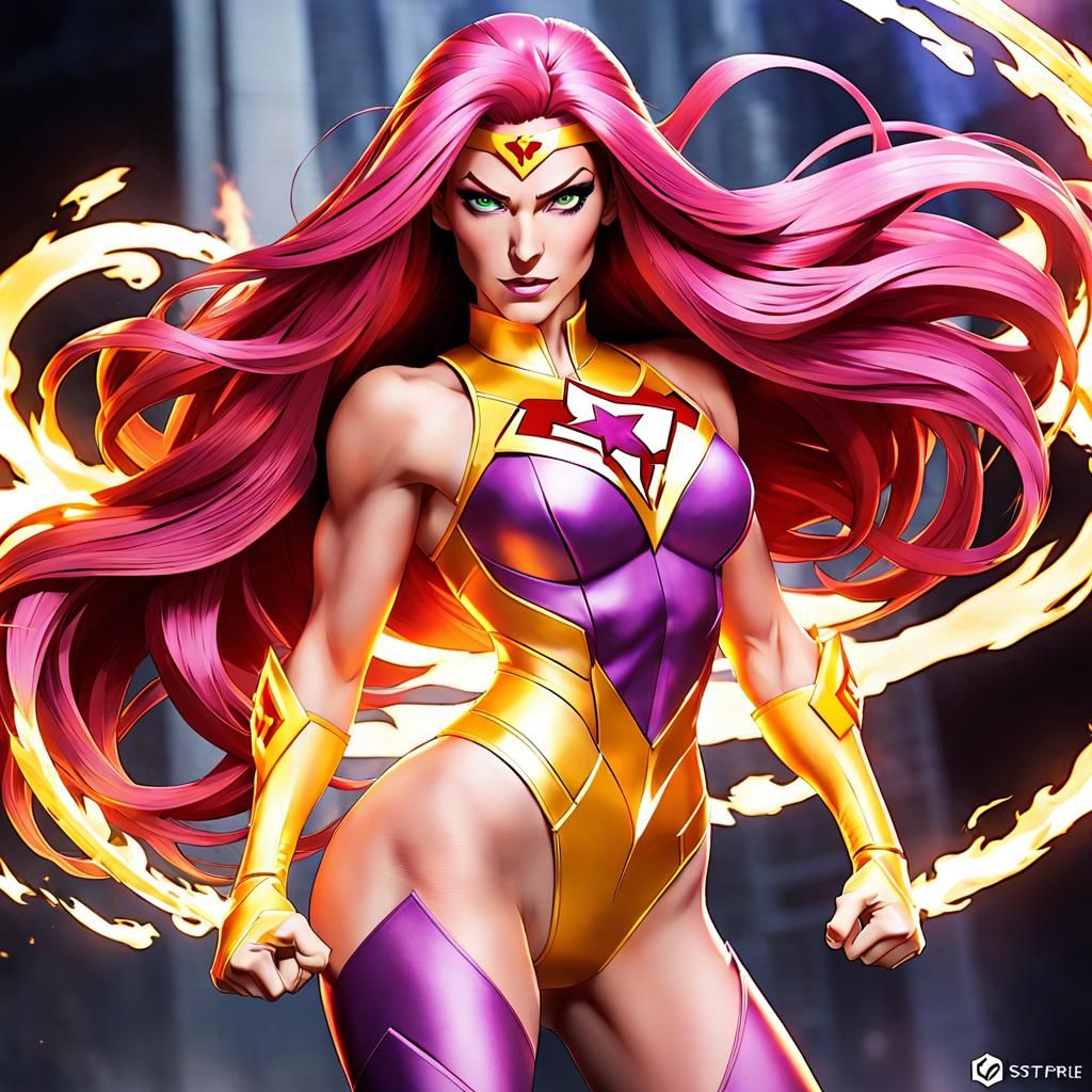 Starfire from "Young Justice", aka Koriand'r