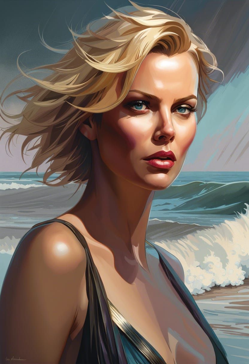 Charlize Theron portrait