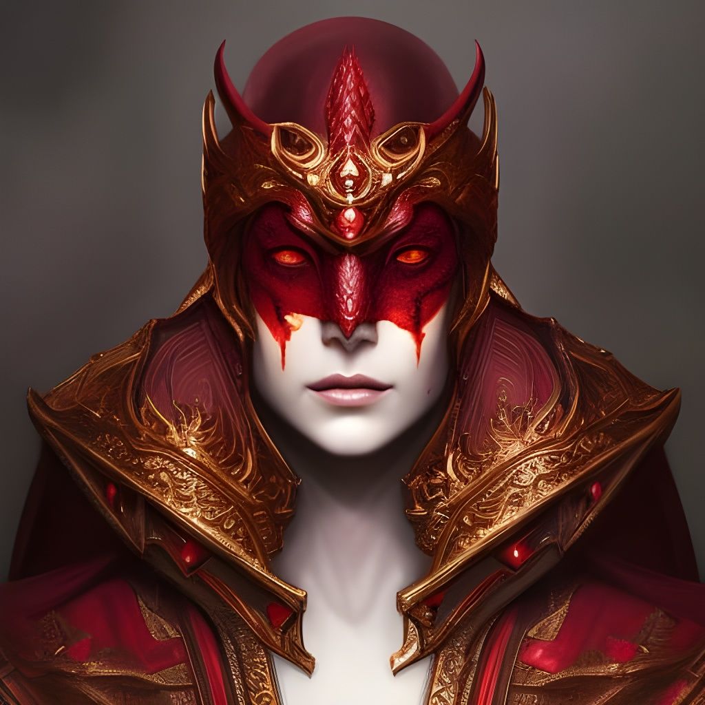 Demonic Overlord Portrait in Dark Fantasy Style