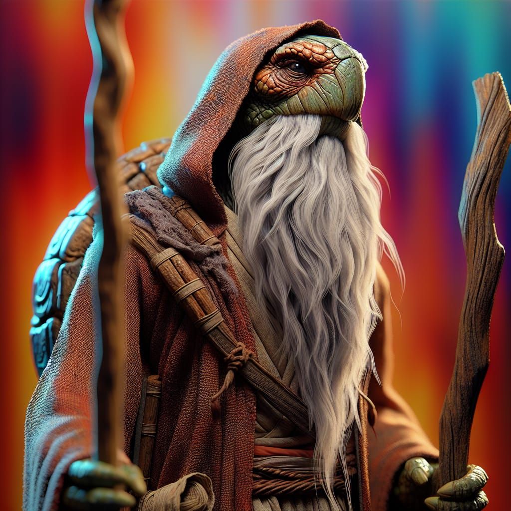 D&D Tortle Wizard portrait #2