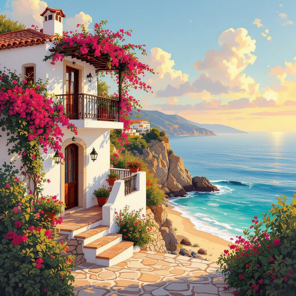 Charming Portuguese Villa Overlooking Turquoise Sea