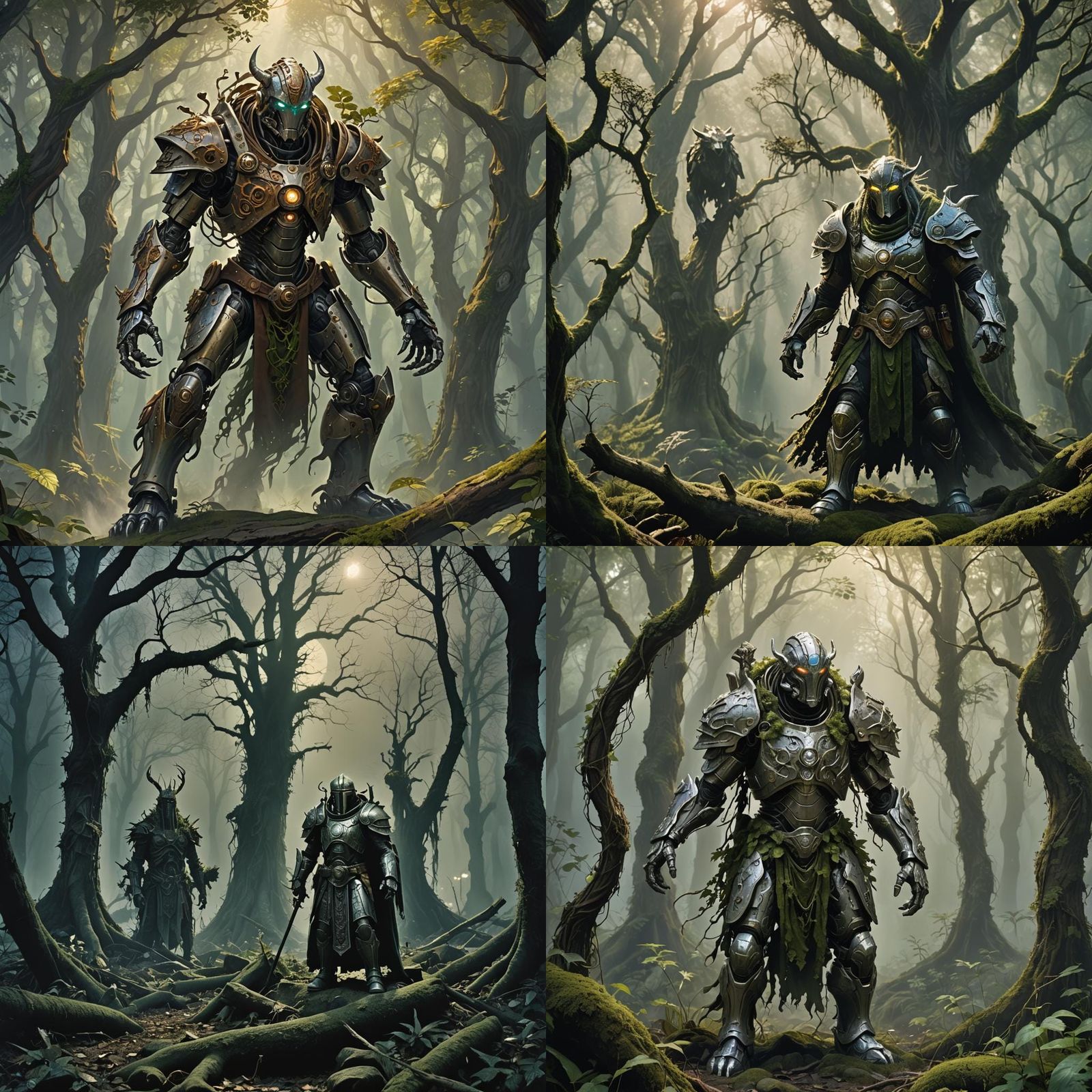 Warforged Druid Guided by Animal Souls