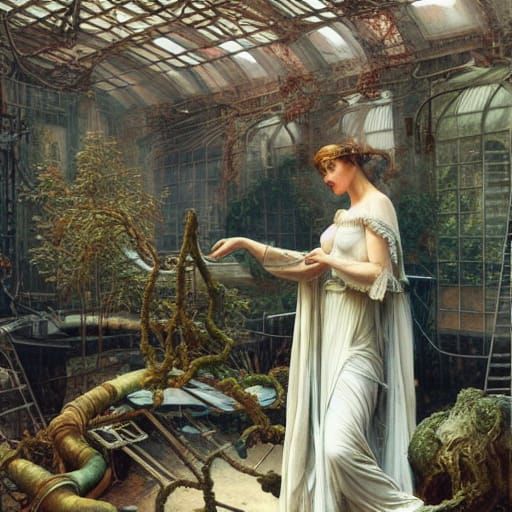 Fallen Angel in Steampunk Workshop Portrait