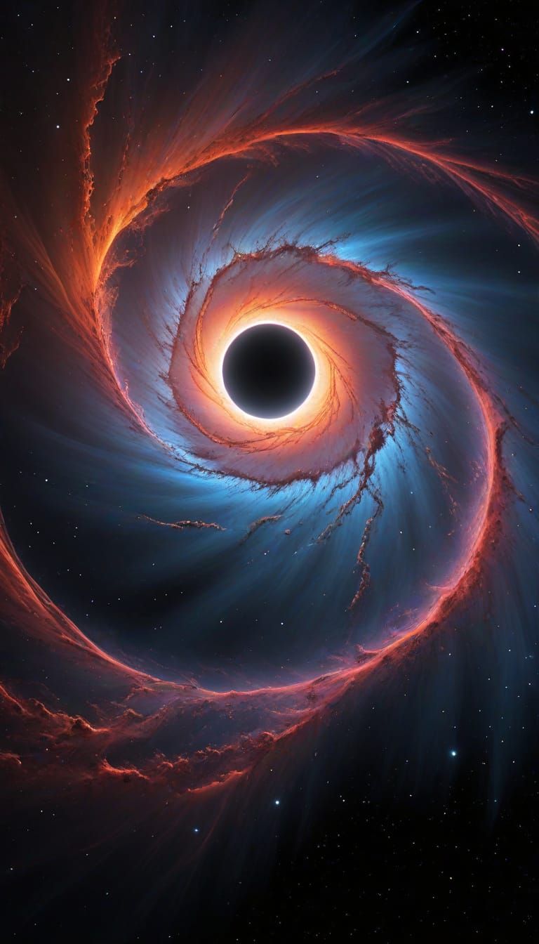 Cosmic Vortex in Aerograph Style