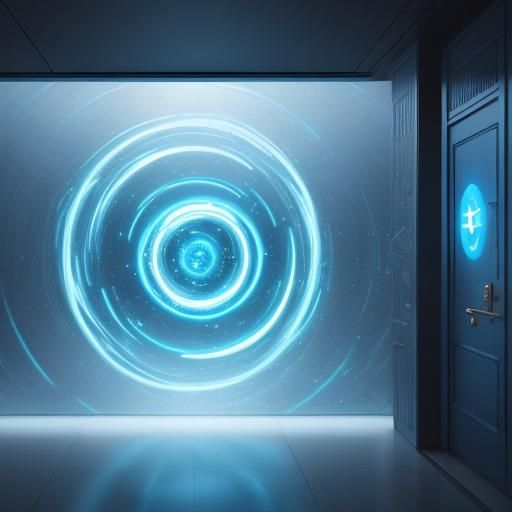 Doraemon and the Swirling Portal Door