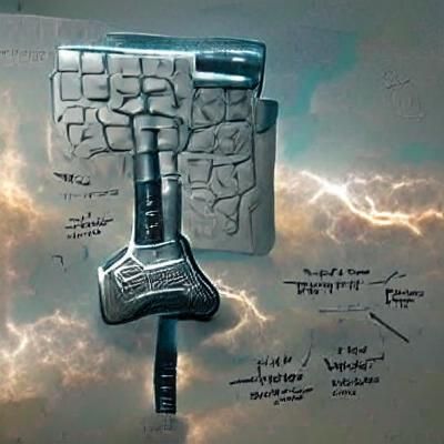 Mjolnir: Digital Art Concept of Thor's Hammer