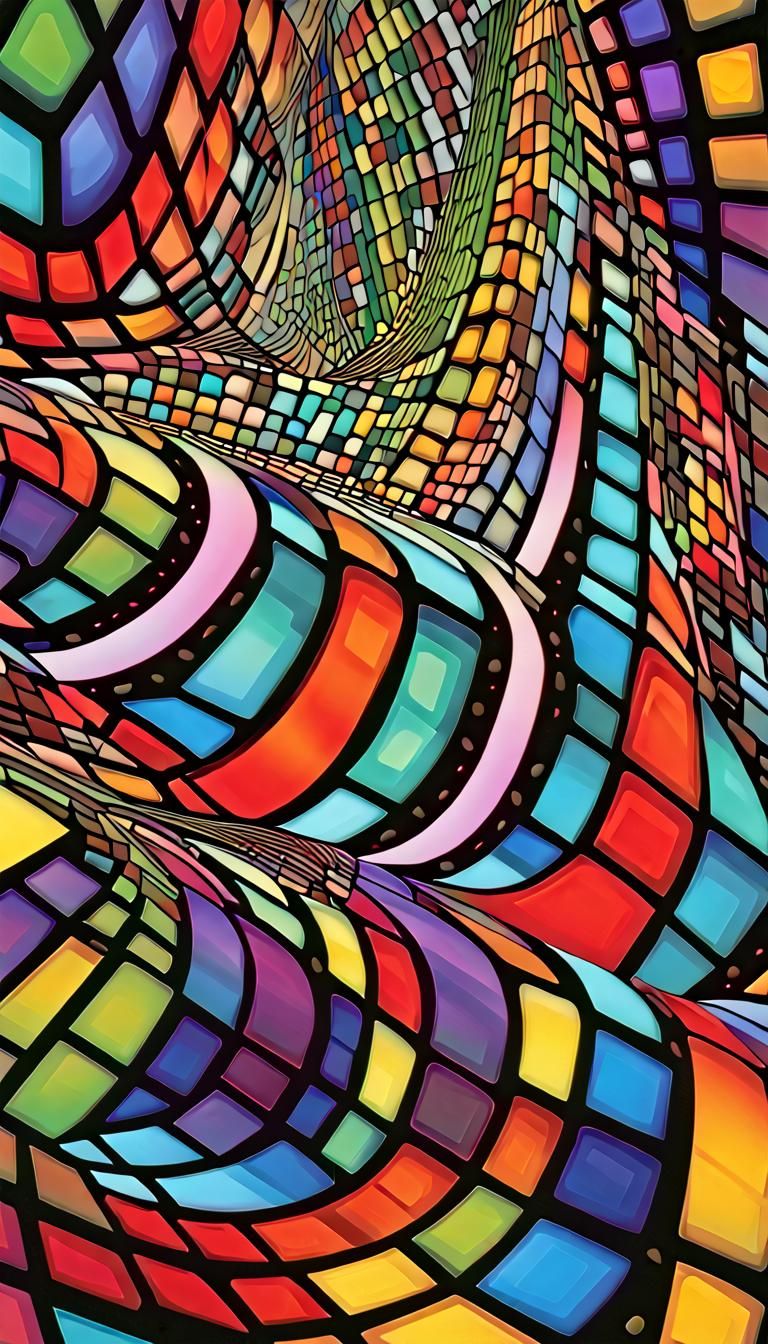 Op Art Abstract for Deep Sleep in Psychedelic Style