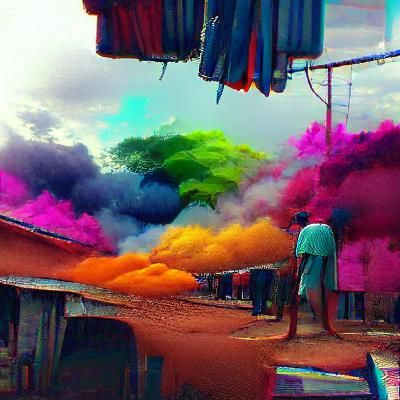 Abstract Explosion of Color