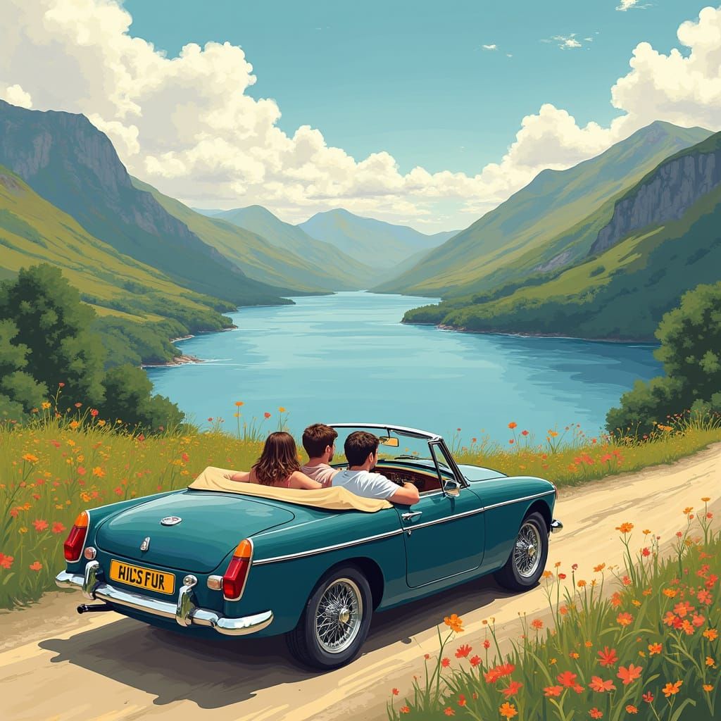 British Convertible Road Trip through the Lake District