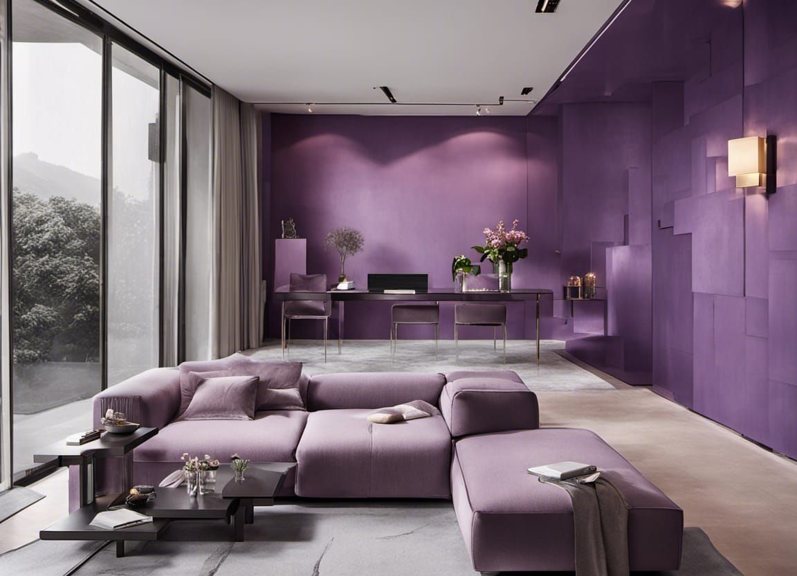 Modern Purple House Interior: Zhang Jingna Photography
