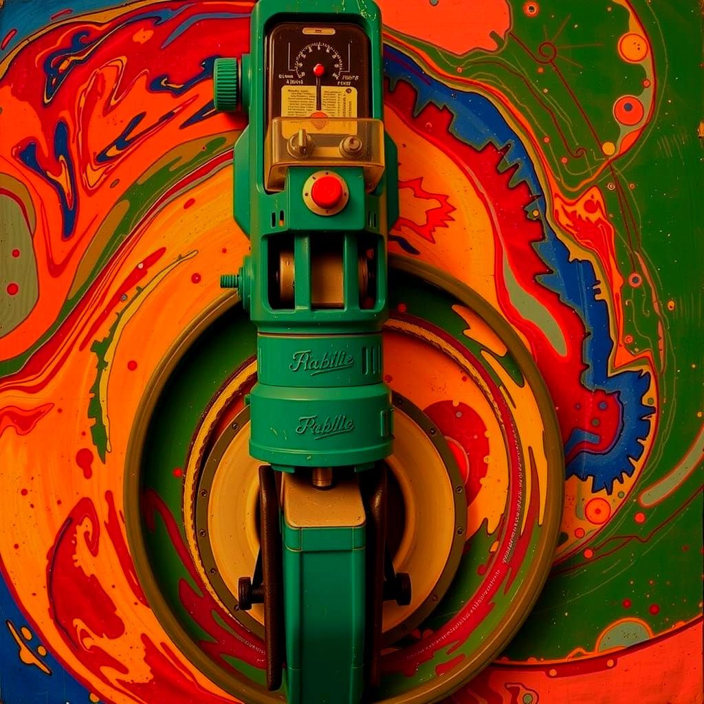 Dynamic Swirling Vortex Abstract Art